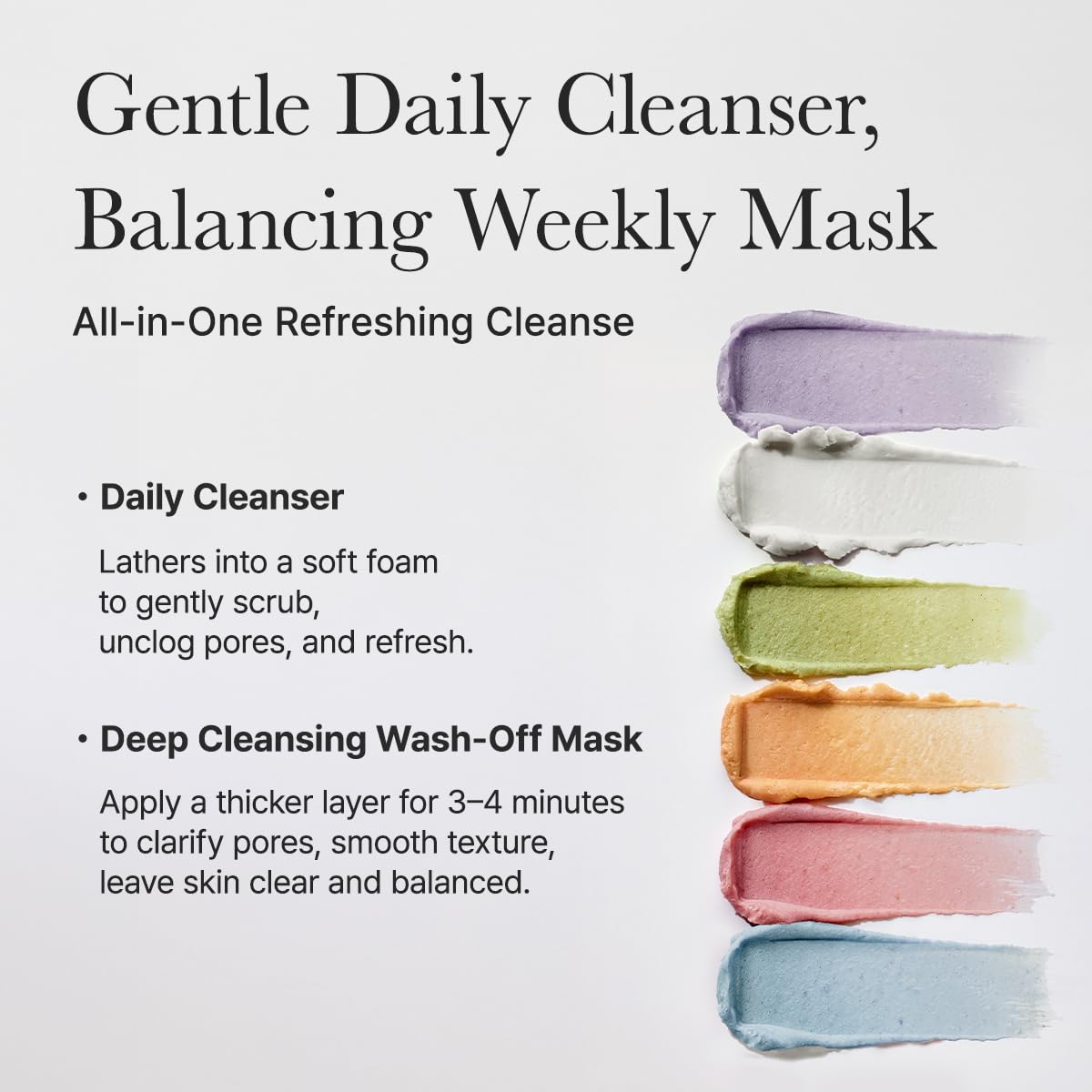 Arencia Rice Mochi Cleanser blue jar refreshing cleanse for sensitive skin