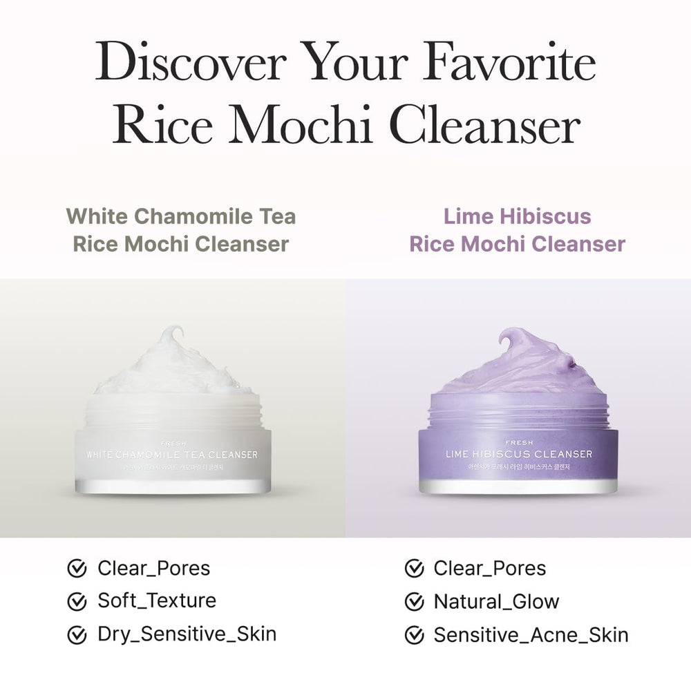 Arencia Rice Mochi Cleanser lavender jar for soothing cleansing ritual