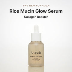 Arencia Rice Mucin Glow Serum packaging highlights a gentle, versatile skincare routine