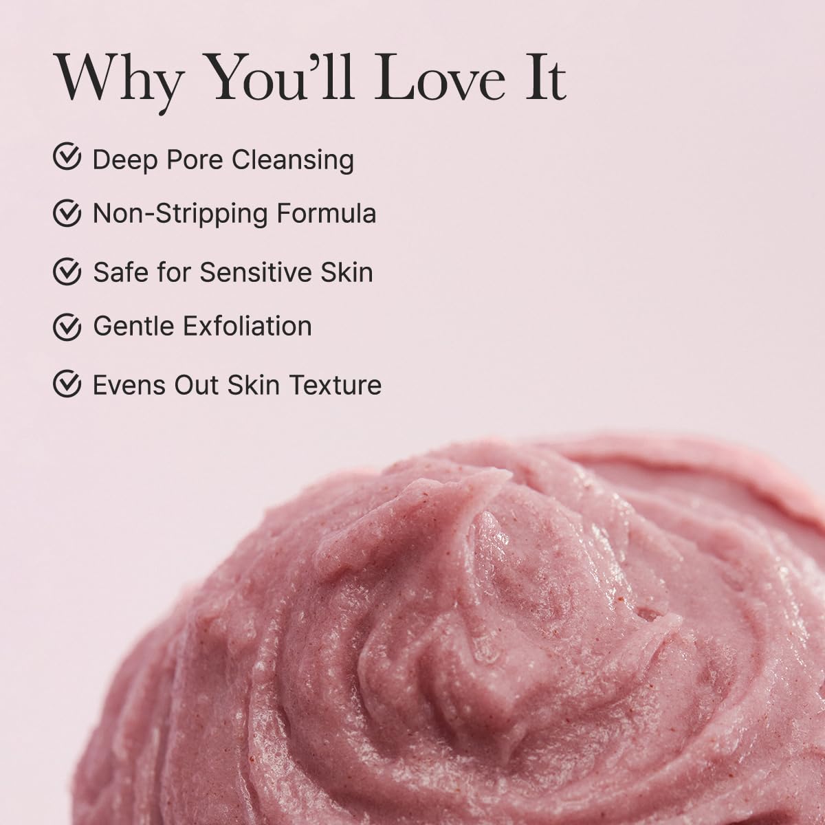 ARENCIA Rosehip Brightening Rice Mochi Cleanser rice-powder-swatch highlights natural texture and brightening potential.