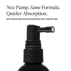 Arey System daily hair serum being applied to the scalp for easy care.