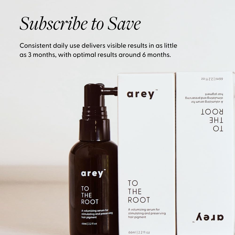 Arey To The Root Serum packaging communicates vegan and cruelty-free commitments