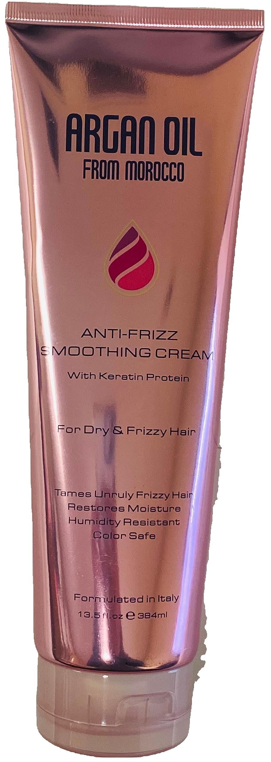Argan Anti-Frizz Cream bottle smoothing frizz and boosting shine