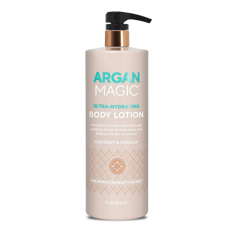 Argan Magic application steps illustrate quick daily skincare routine
