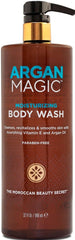 Argan Magic Cleansing Body Wash bottle front—nourishes and hydrates skin.