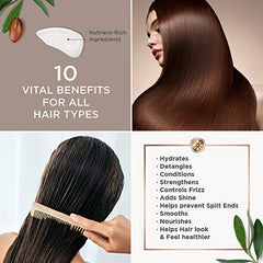 Argan Magic spray demonstrates heat and UV protection for hair.