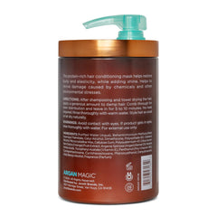 Argan Magic Restorative Hair Mask application on hair strands
