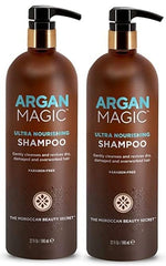 Argan Magic shampoo lather close-up demonstrates gentle cleansing for all hair types