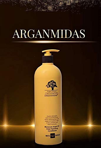 ARGANMIDAS hair shine after wash suggests healthy roots to ends
