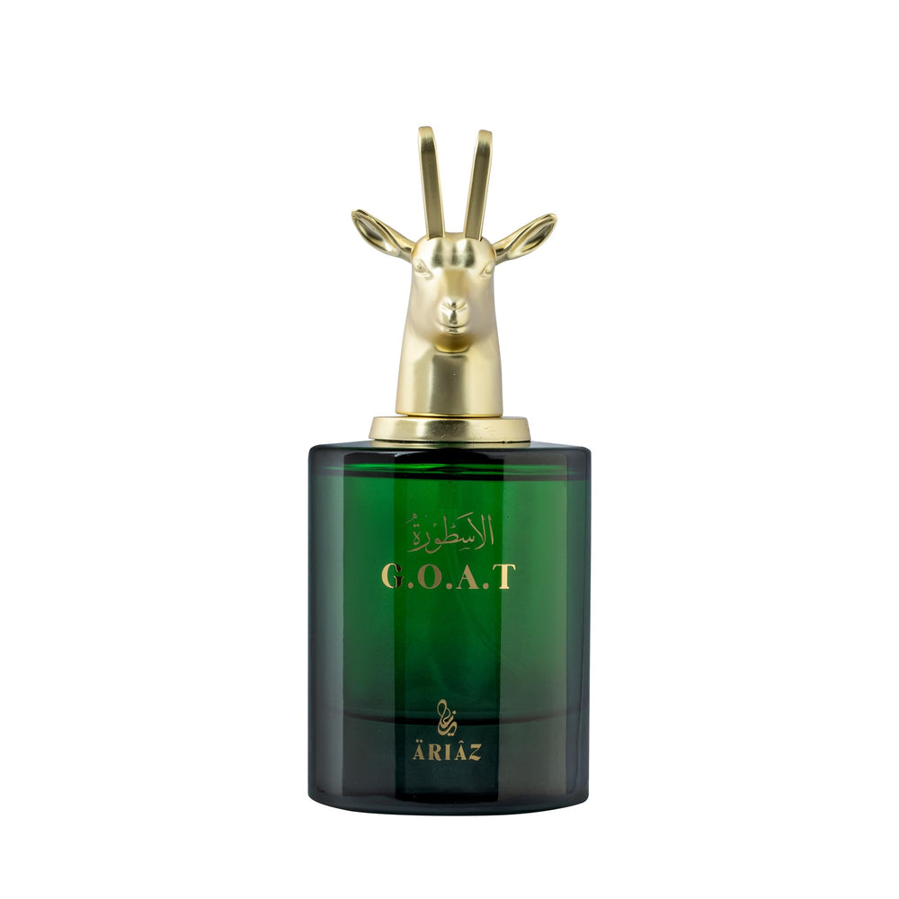 ARIAZ Goat Men heart notes featuring cinnamon and elemi for warm depth
