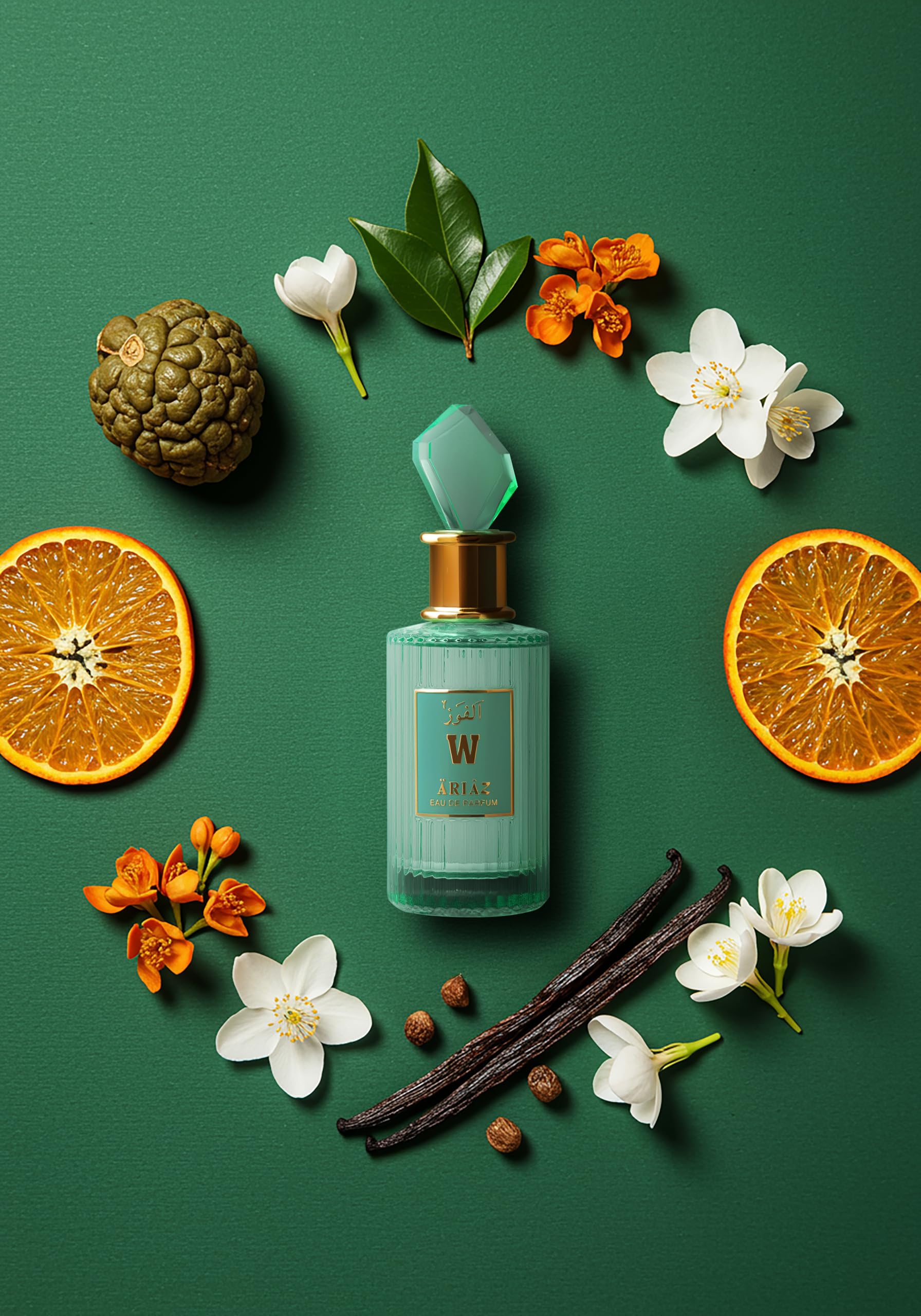 ARIAZ W Win bottle being poured to illustrate easy application and everyday wear.