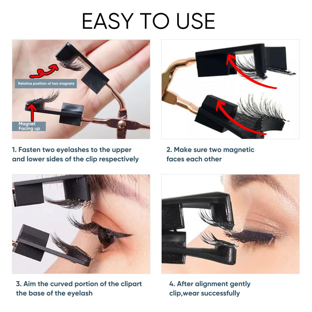 ARIOS magnetic eyelashes reusable pack for multiple wears.