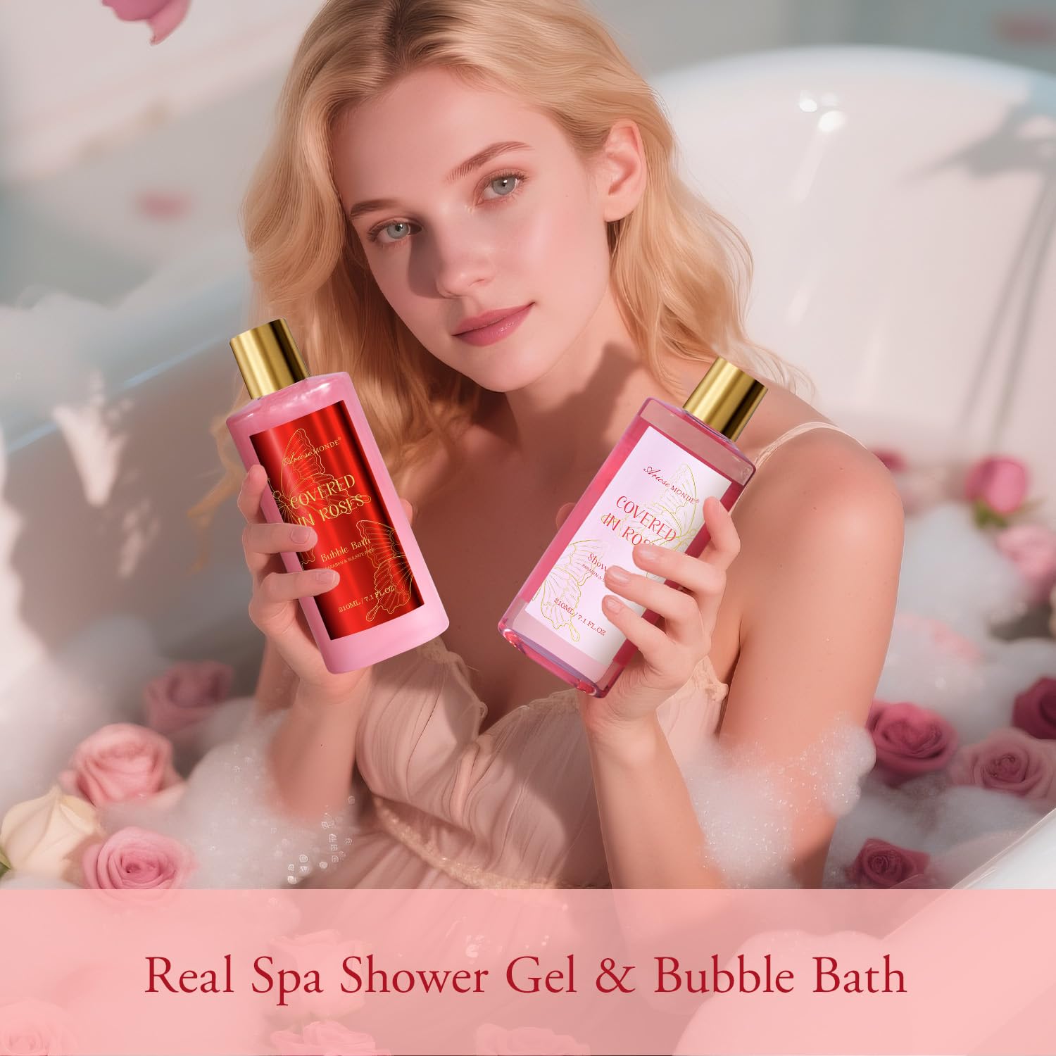 ArioseMonde bath salts provide relaxing mineral infusion for a spa-like soak.