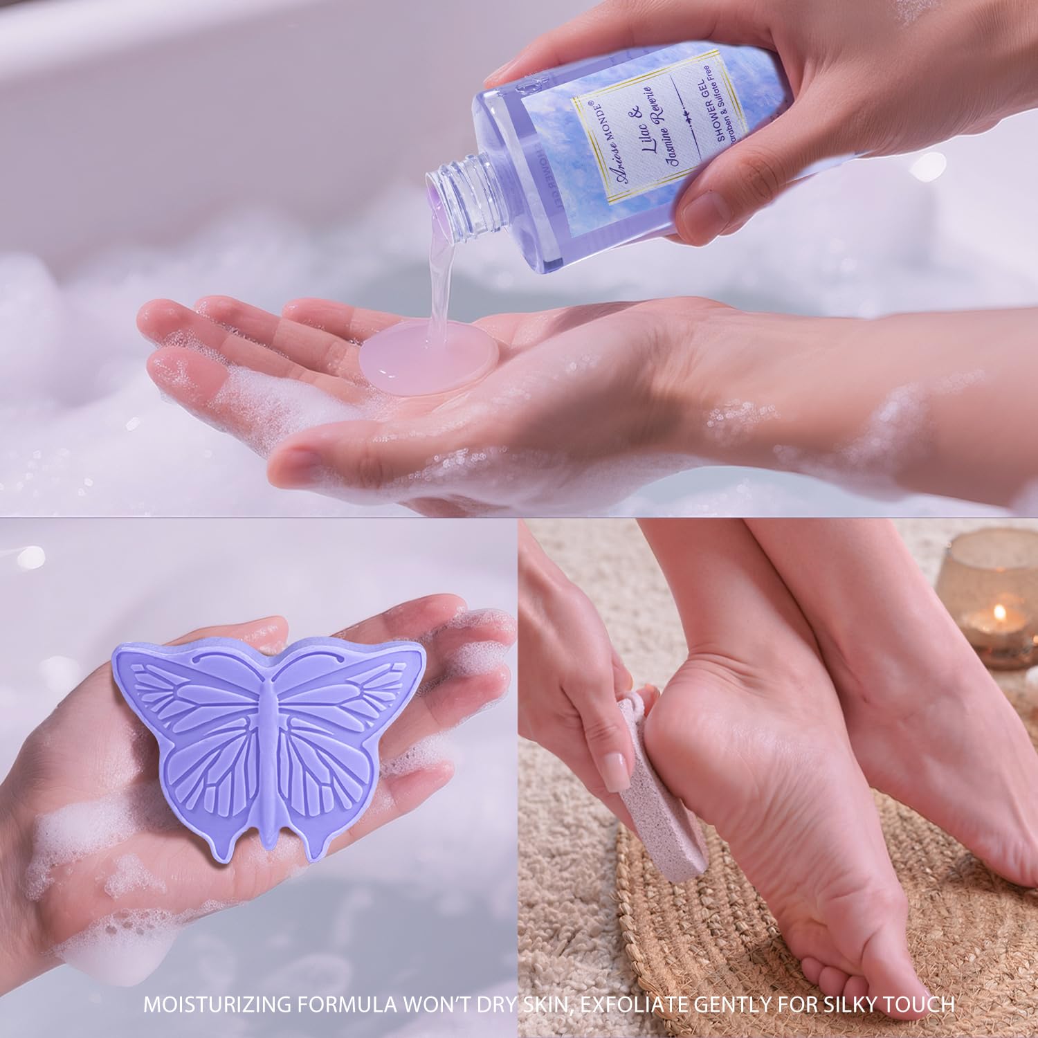 ArioseMonde large bath bombs highlighting relaxing soak