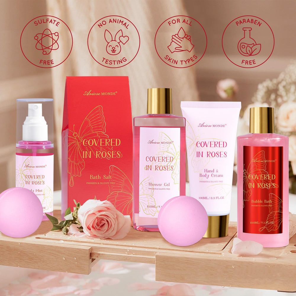 ArioseMonde shower gel and bubble bath duo supports refreshing cleansing and relaxation.