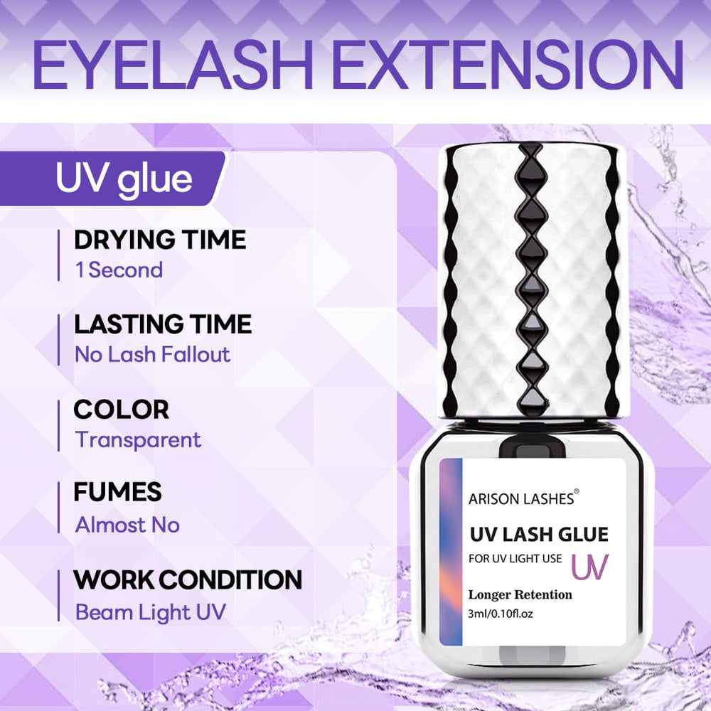 ARISON LASHES application scene showing precise control and quick curing.