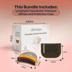 Arivara Relaxing Face Massage Brush easing facial tension and fatigue.