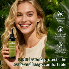 Ariyv Batana Oil on scalp during massage promotes soothing, easy daily care.