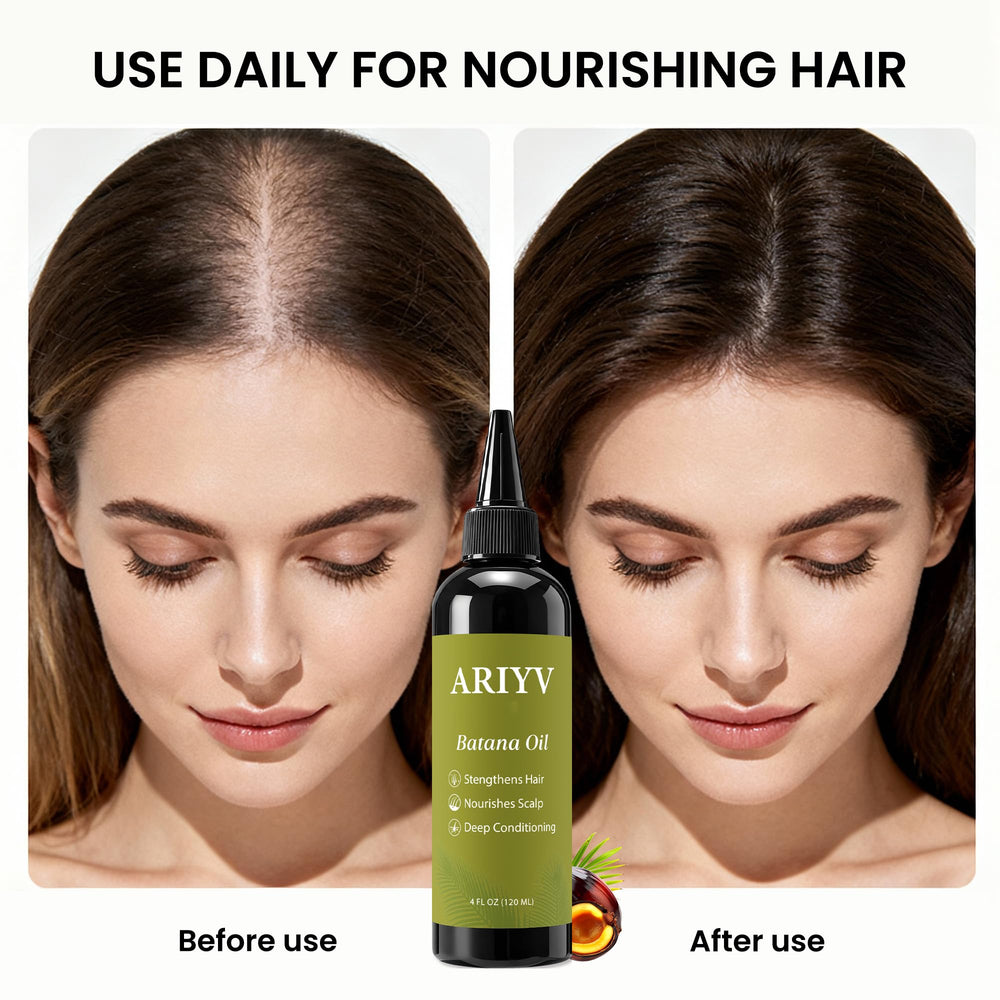 Ariyv Batana Oil texture closeup conveys rich nourishment for hair lengths.
