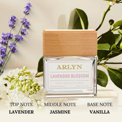 ARLYN Lavender Blossom base notes close-up leather and vanilla warmth