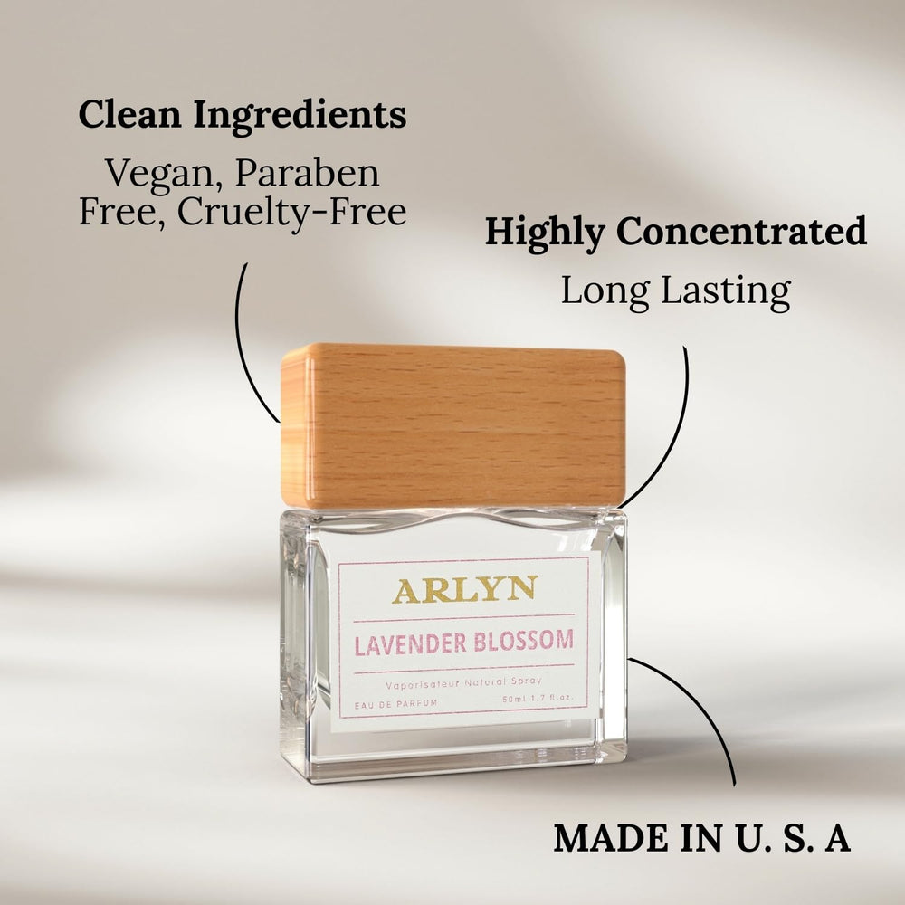 ARLYN Lavender Blossom eco-conscious vegan formula packaging close-up
