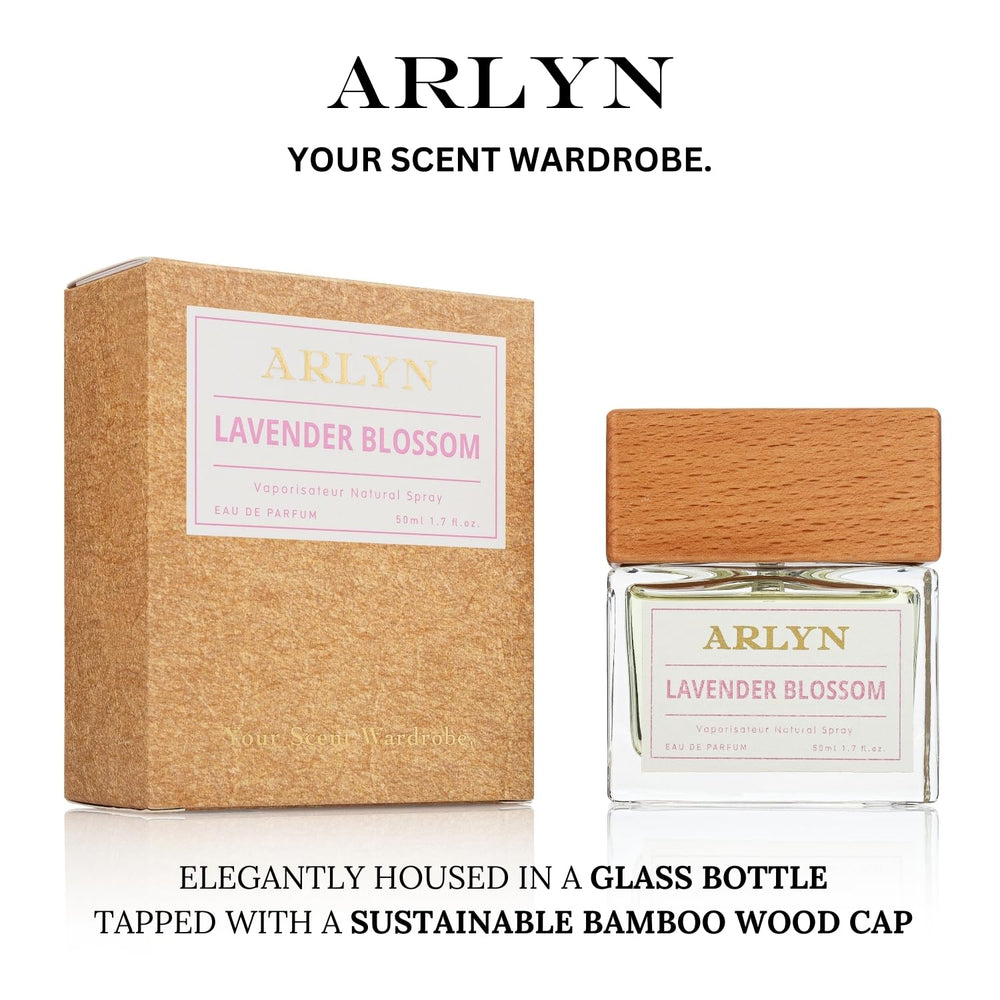 ARLYN Lavender Blossom spray bottle in hand illustrating easy daily application