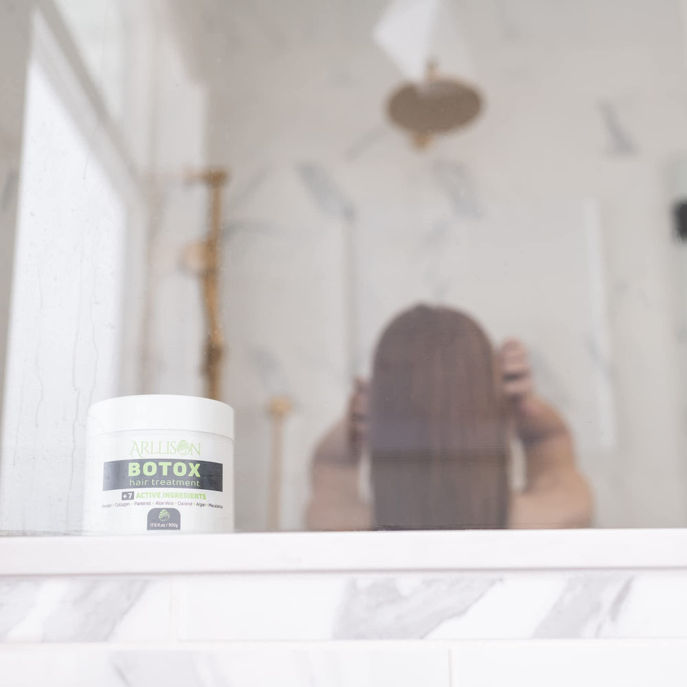 Arllison Botox Hair Treatment creates salon-like smoothness at home.
