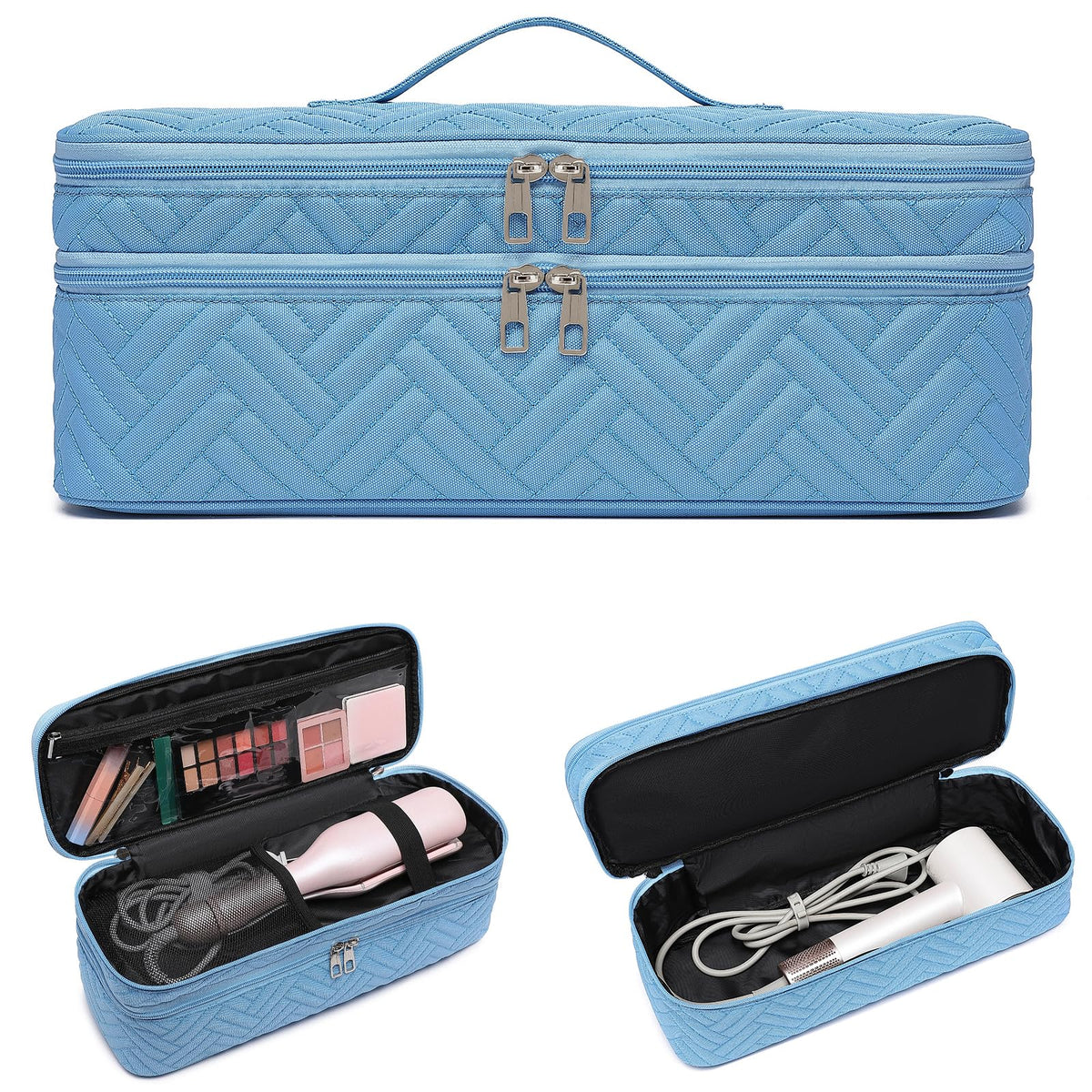 ARLMEGOR double-layer case for Revlon One-Step dryer keeps tools organized.
