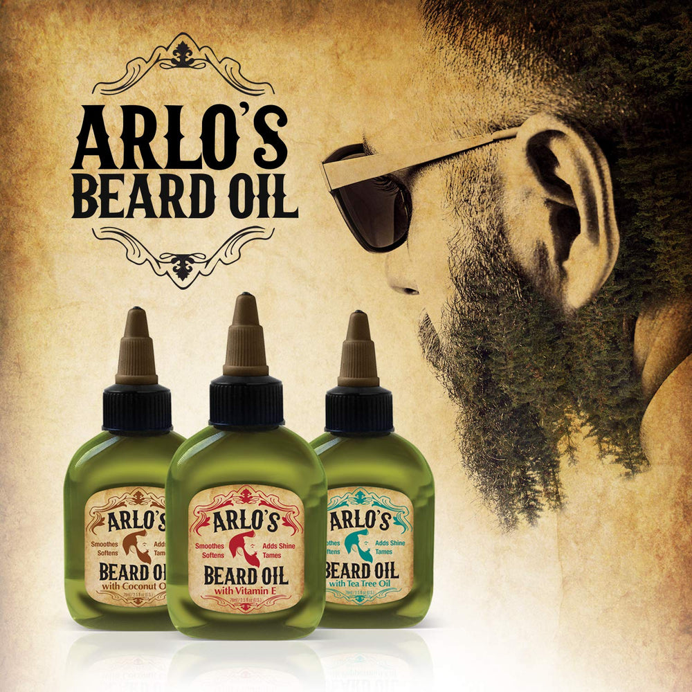 Arlo's beard oil supports daily grooming with a lightweight, fast-absorbing formula.