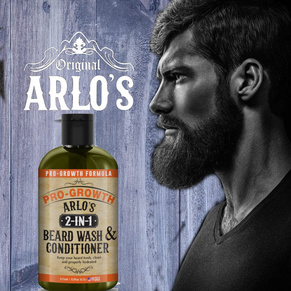 Arlo's Beard Wash lather closeup reveals rich foam for thorough cleansing.