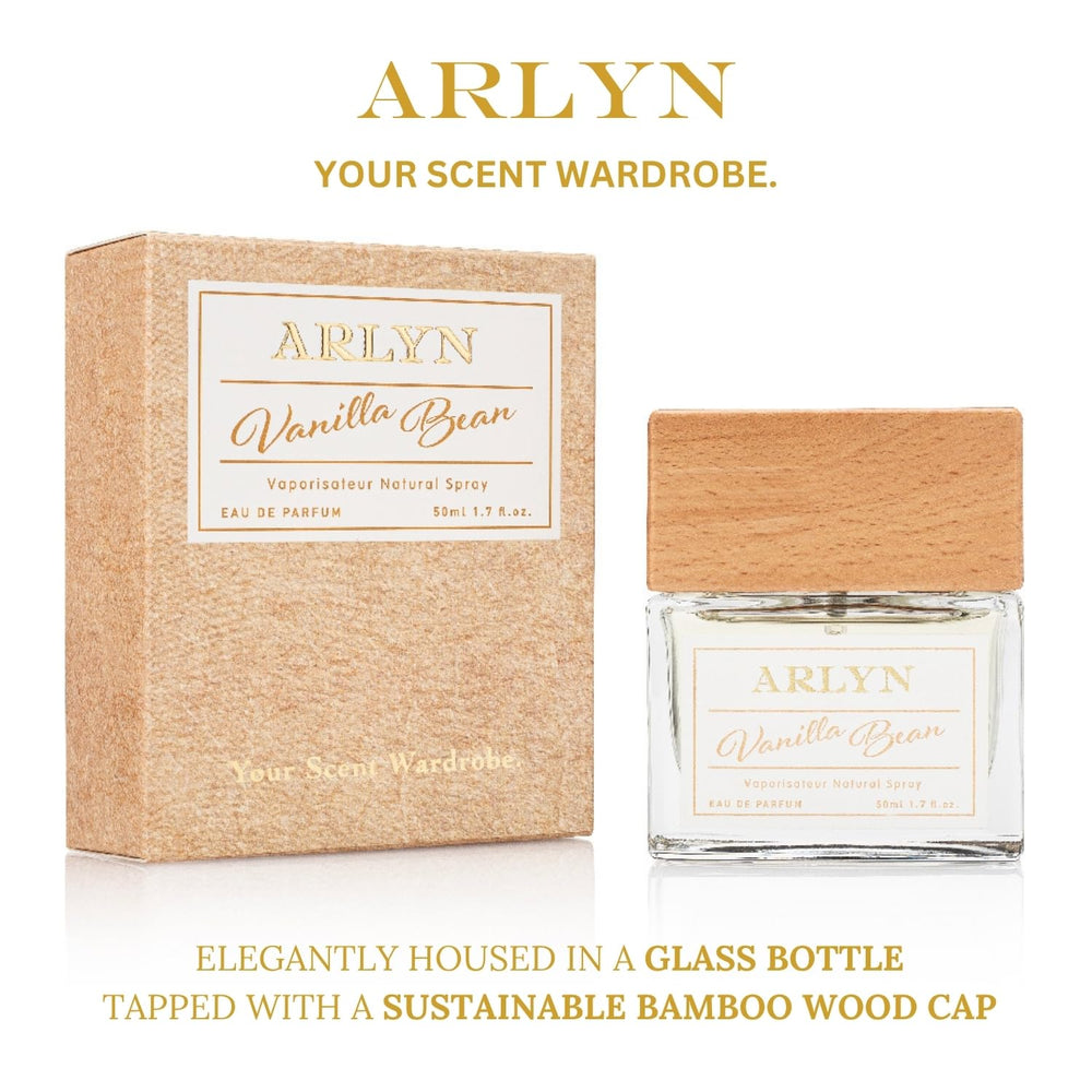 ARLYN Vanilla Bean on skin demonstrates enduring scent projection.