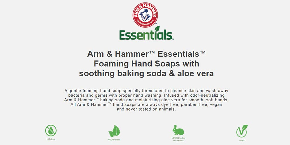 Hands washing with lavender vanilla foam in a bright bathroom.