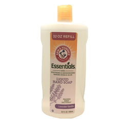 Arm & Hammer Essentials Lavender Vanilla refill bottle for gentle cleansing.