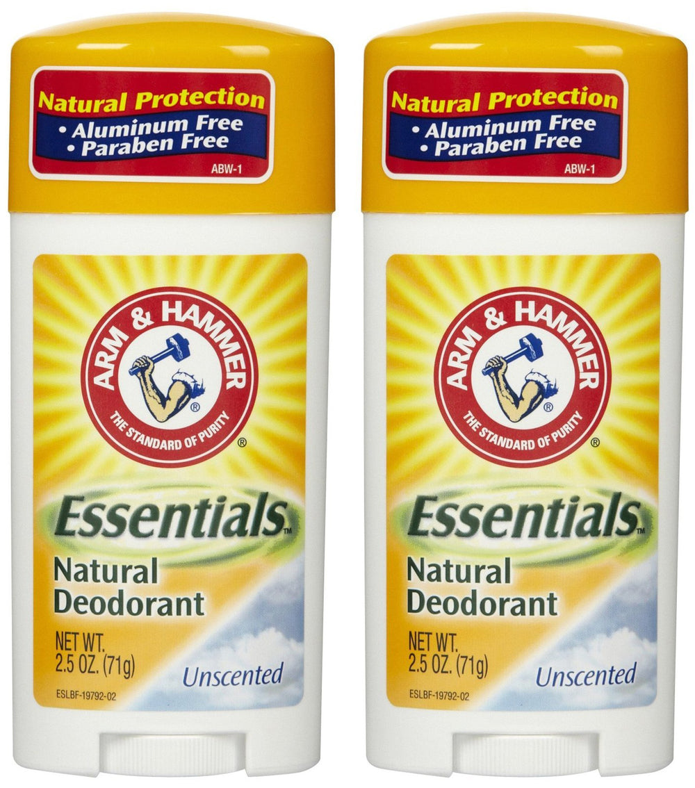 Arm & Hammer Essentials Unscented Deodorant stick for gentle, everyday odor control.