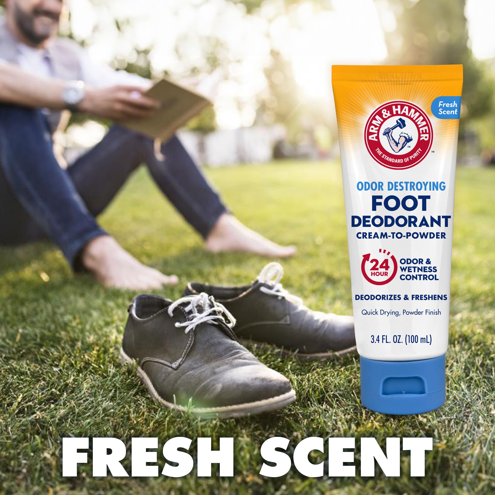 Arm & Hammer Foot Deodorant is dermatologist tested for sensitive skin