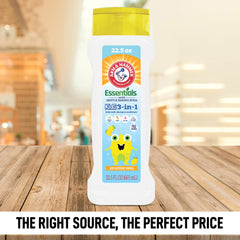 Creamy lather from Arm & Hammer Essentials Kids Sea Monster Mango wash for bath time