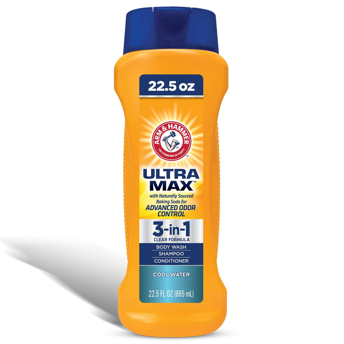 Arm & Hammer Essentials Men's Body Wash bottle pour for quick cleansing.