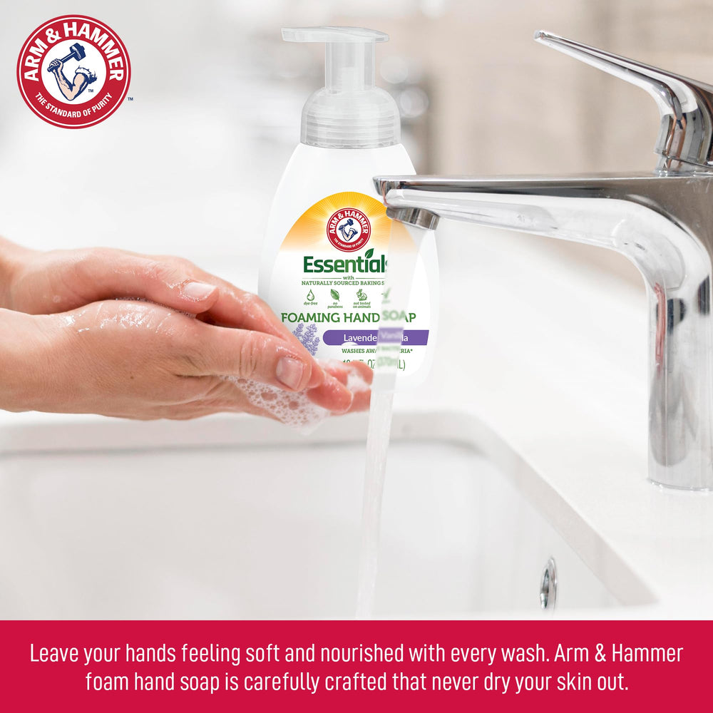 Arm & Hammer foaming hand soap aloe vera ingredients close-up