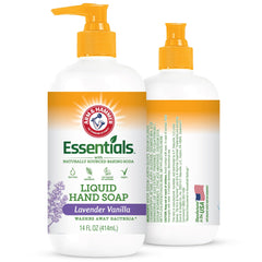 Arm & Hammer lavender vanilla bottle for daily hand cleansing with a fresh scent.