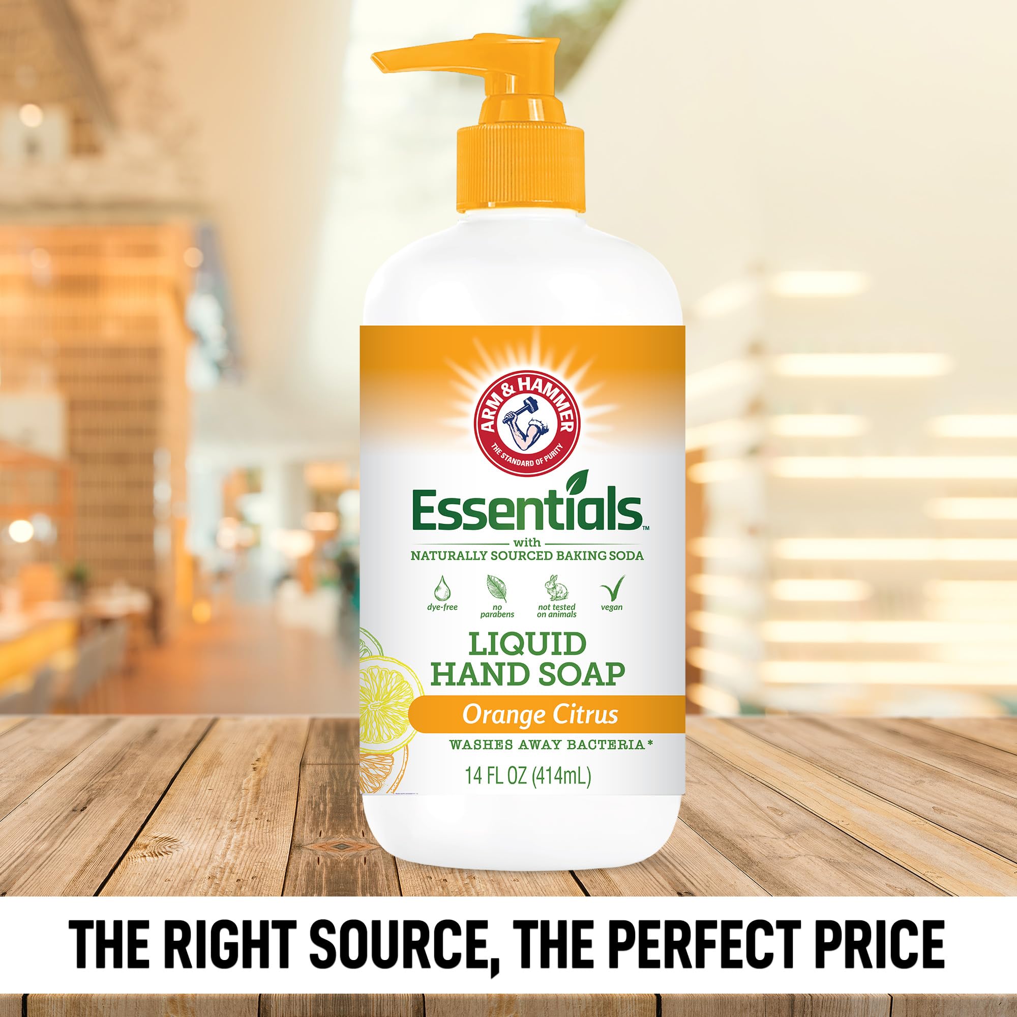 Arm and Hammer hand soap creates rich foam for gentle cleansing during daily use.