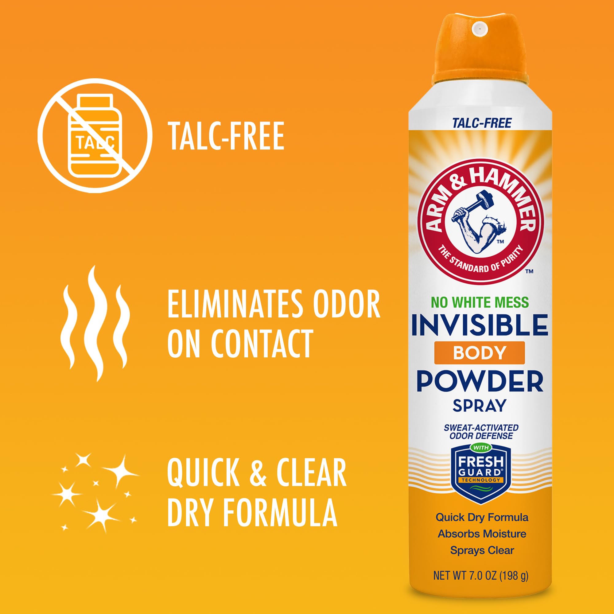 Arm and Hammer no mess application suitable for skin and clothes