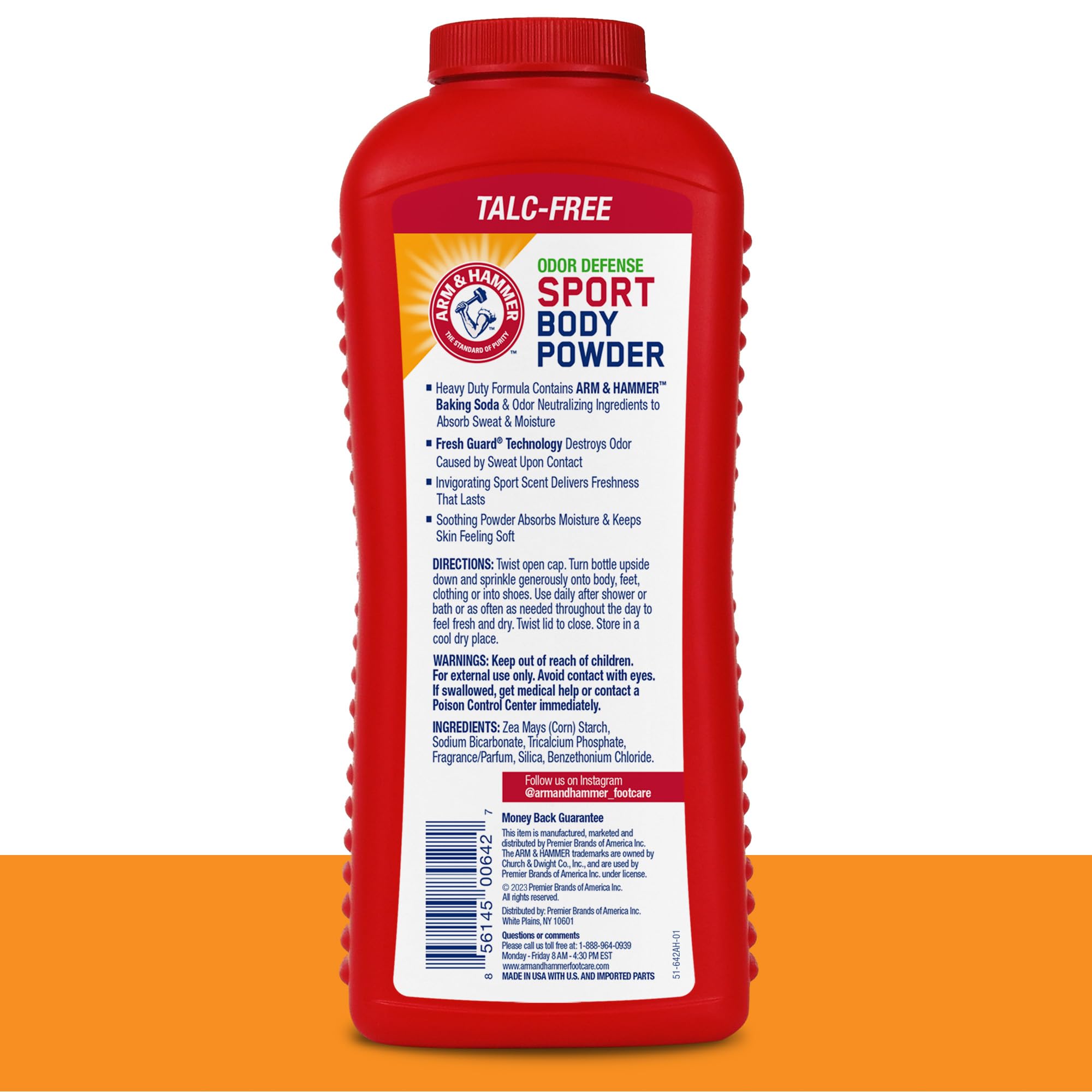 Arm & Hammer Sport Body Powder sprinkle into sneakers to manage moisture during workouts.
