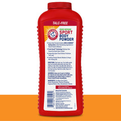 Arm & Hammer Sport Body Powder sprinkle into sneakers to manage moisture during workouts.
