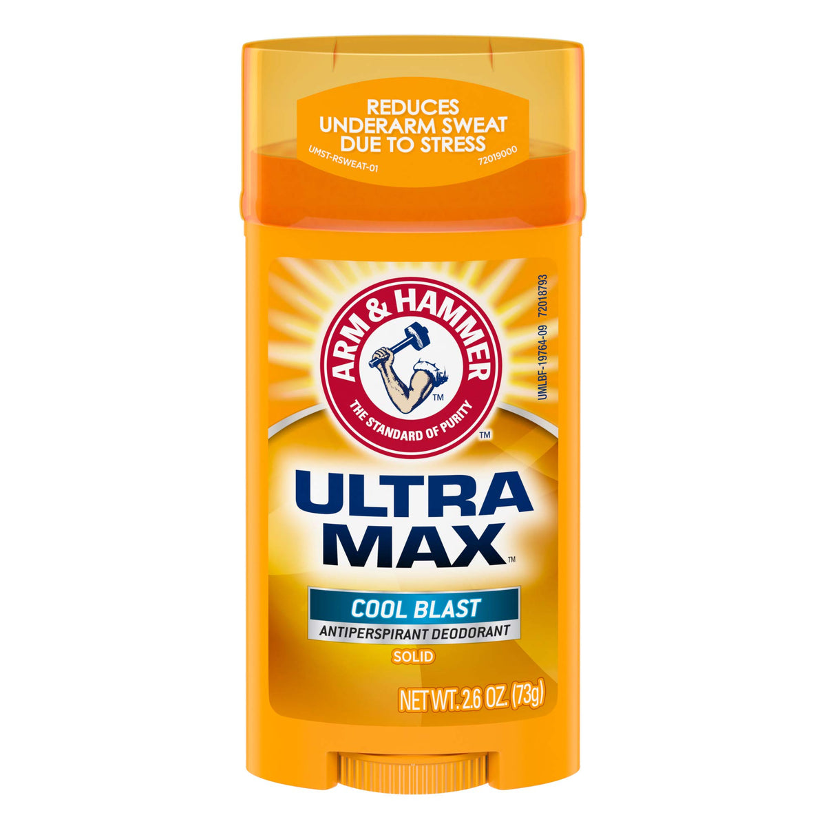 Arm & Hammer Ultra MAX Cool Blast bottle delivers lasting freshness.