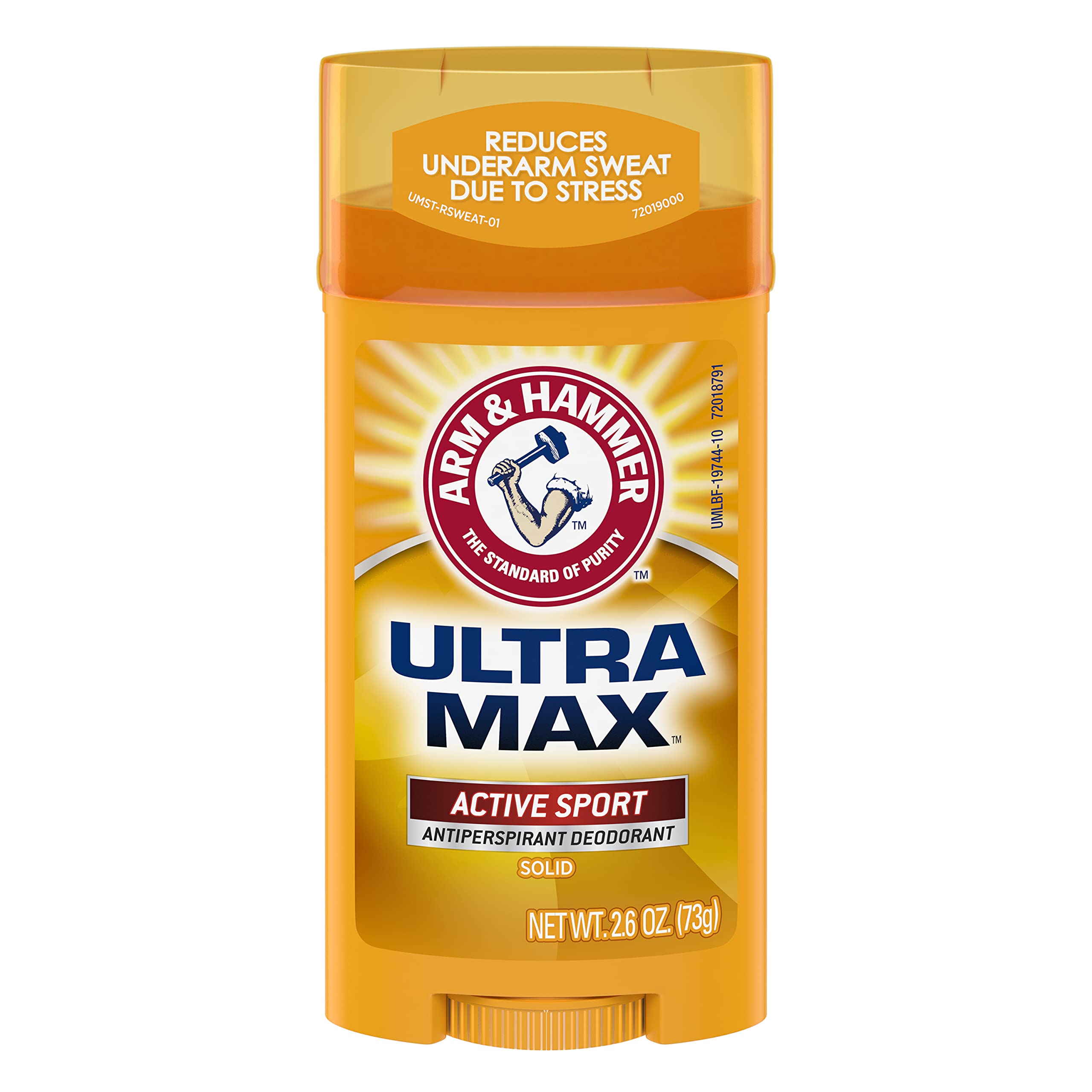 Arm & Hammer UltraMax Active Sport 3-pack packaging front showing value