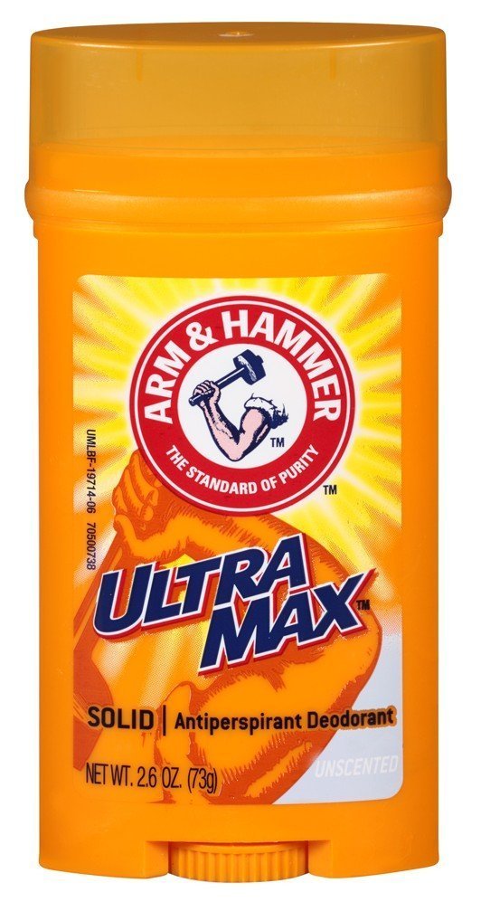 Arm and Hammer ULTRAMAX unscented invisible solid antiperspirant for all-day dry protection