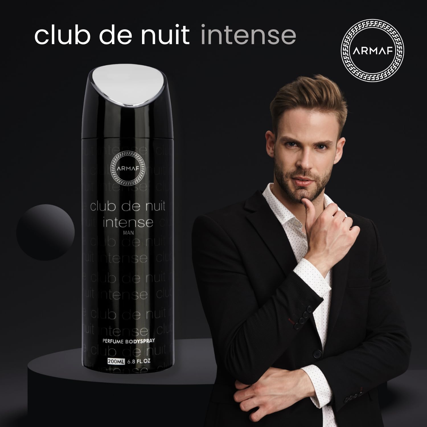 Armaf Club De Nuit Intense Man label closeup, ideal for gifting.