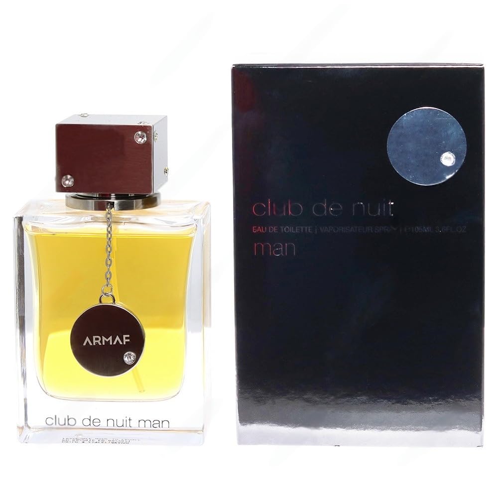 Armaf Club de Nuit Man spray action shown, hints of long-lasting scent