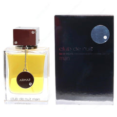 Armaf Club de Nuit Man spray action shown, hints of long-lasting scent