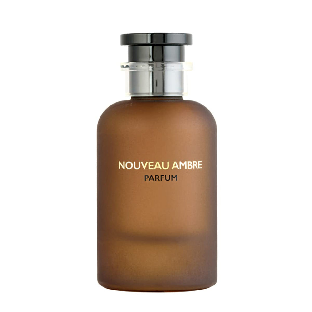 Armaf Flavia Nouveau Ambre packaging highlighting a luxurious unisex fragrance.